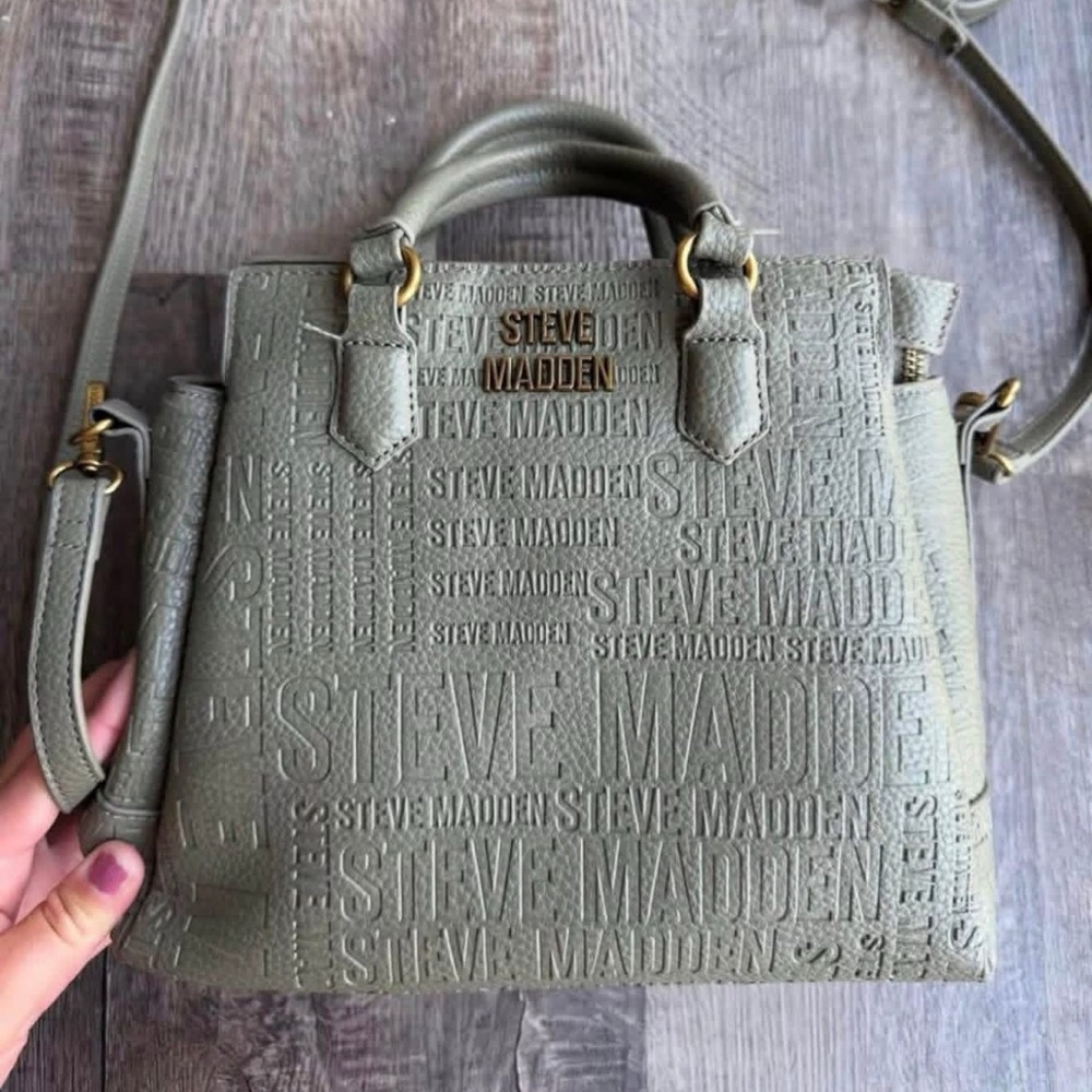 Steve Madden Olive Embossed Purse